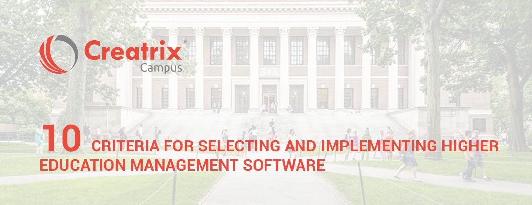 higher education management software