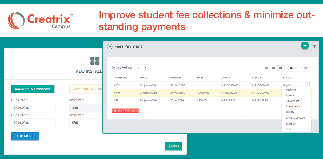 Student fee collections