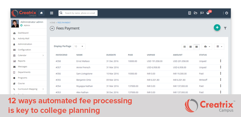 Fee Processing