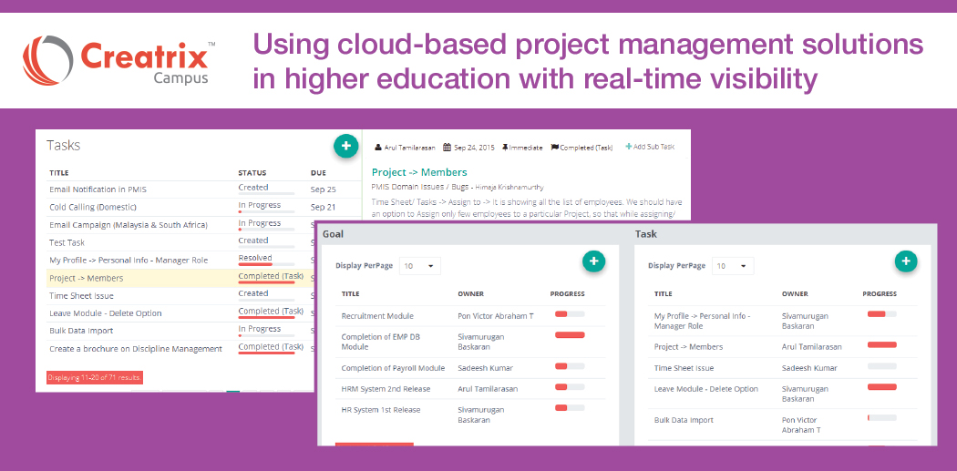 Cloud-based project management