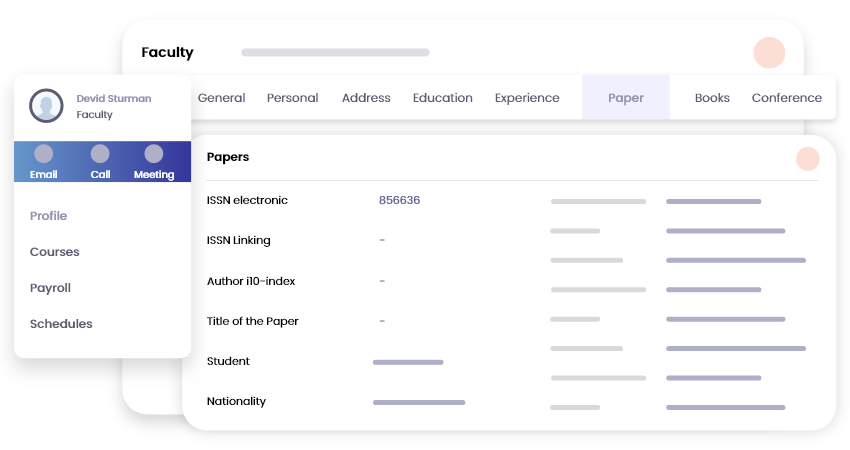 Faculty activity reporting