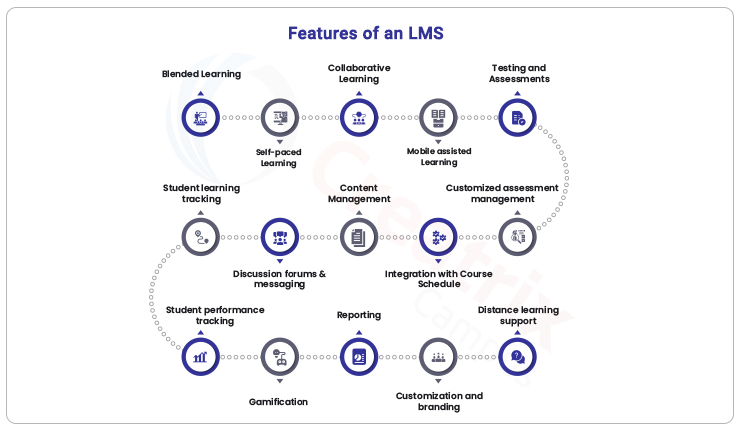 features of higher education LMS