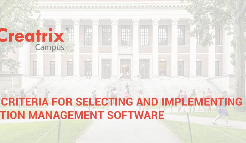 higher education management software