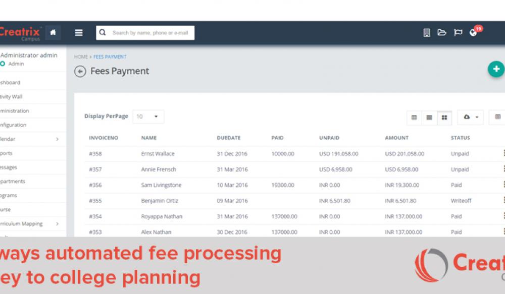 Fee Processing