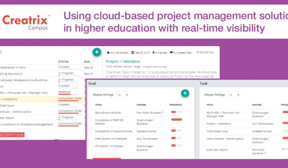 Cloud-based project management